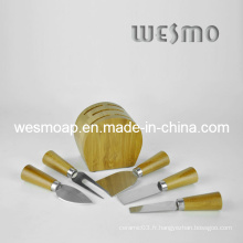 Ensemble de couteaux à fromage en bambou